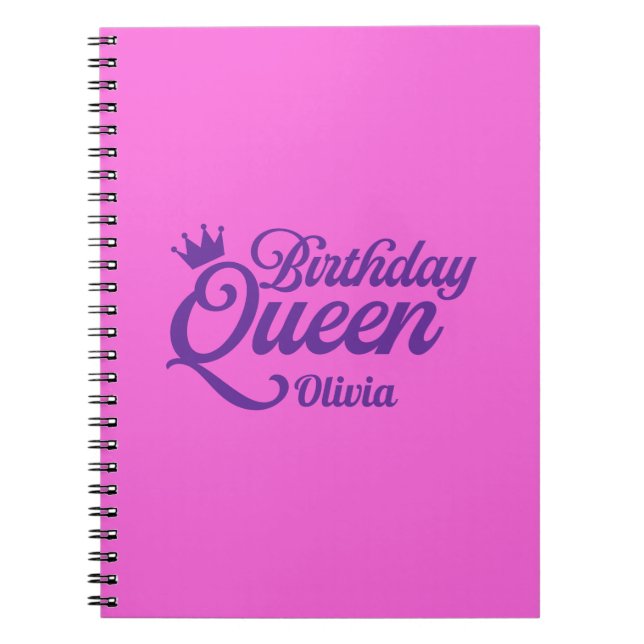Birthday Queen Notebook (Front)
