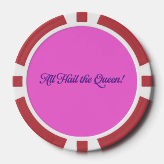 Birthday Queen Playing Cards Poker Chips