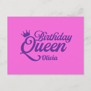 Birthday Queen Post Card