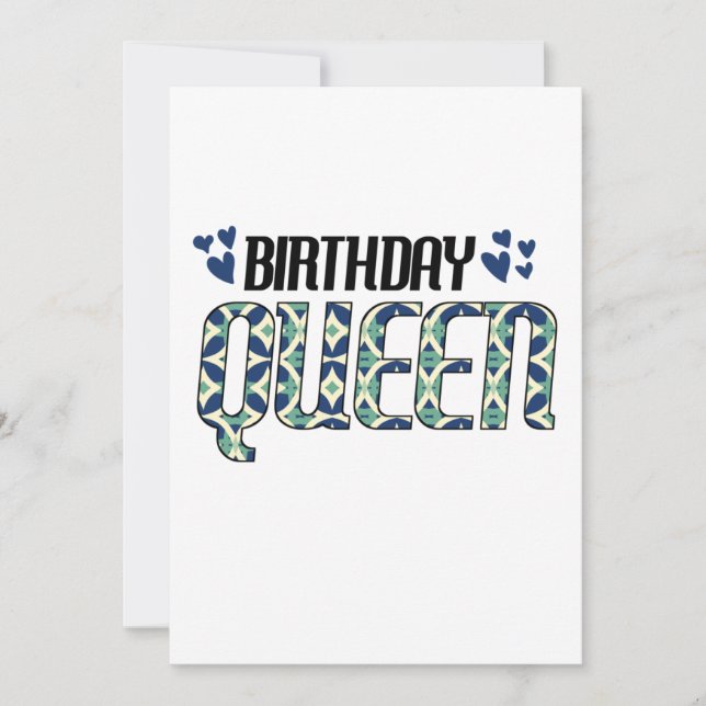 Birthday Queen Save The Date (Front)