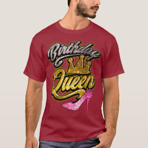 Birthday Queen Shirt  Cool Special Gold Gift