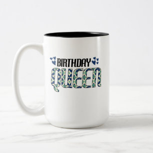 Birthday Queen Two-Tone Coffee Mug