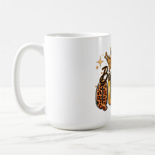 Birthday Queen with Golden Crown Leopard Coffee Mug
