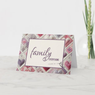 Birthday Quilt and Needle for Sisterr-in-law Card