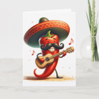 Birthday Red Chilli Pepper Musician