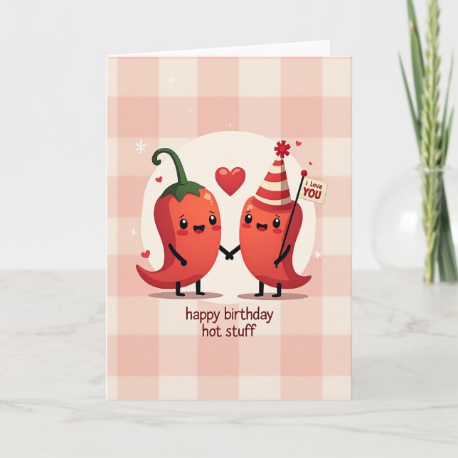 Birthday Red Figures Card (Front)