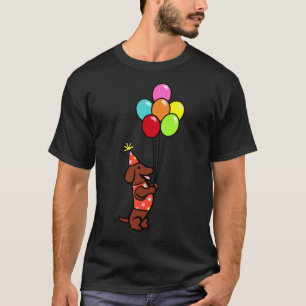 Birthday Red Smooth Haired Dachshund T-Shirt
