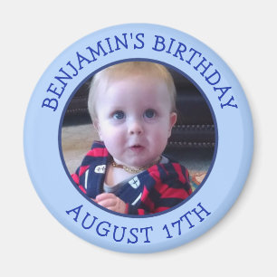 Birthday Reminder Personalised Photo Magnet