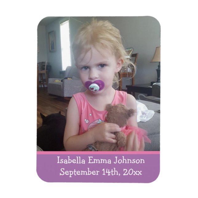 Birthday Reminder Photo Magnet (Vertical)