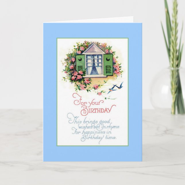 Birthday Rhyme Card (Front)