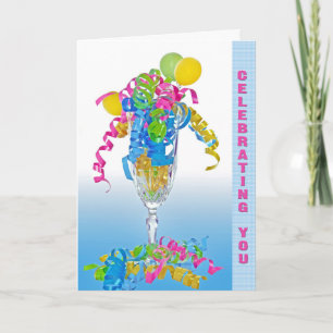 Birthday Ribbons and Balloons  Card