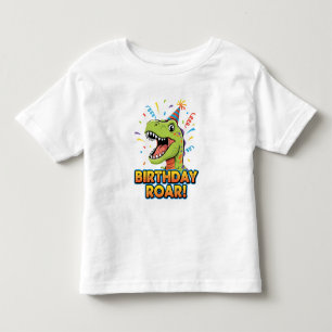 Birthday Roar Cute Dinosaur Birthday Party Design Toddler T-Shirt