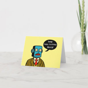 Birthday Robot Card