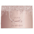 Birthday rose gold drips pink girly