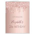 Birthday rose gold pink drips photo