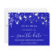 Birthday royal blue stars budget Save the Date