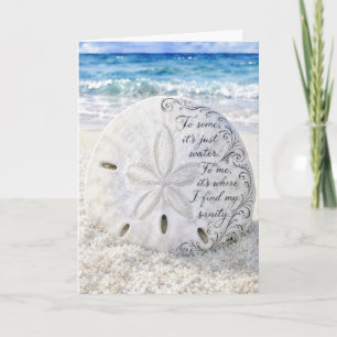 Birthday Sand Dollar with Inspirational Quote Card