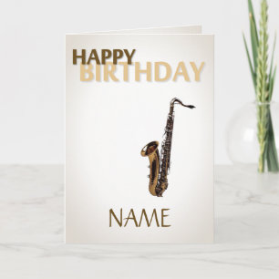 Birthday Sax Card
