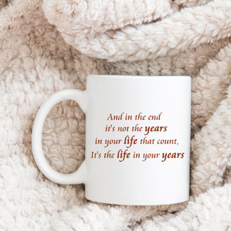 Birthday sayings coffee cups happiness slogan