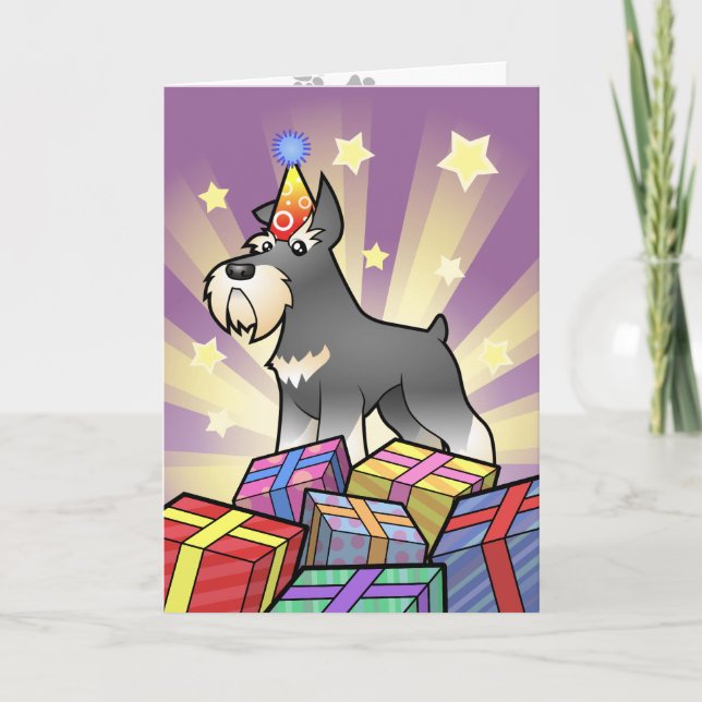 Birthday Schnauzer Card (Front)