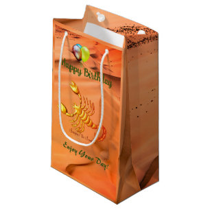 Birthday Scorpion October 23 – November 21) Small Gift Bag