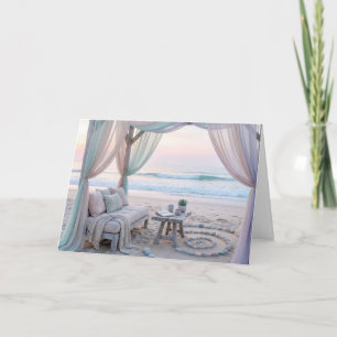 Birthday Seaside Gazebo With Couch Card