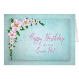 Birthday, Secret Pal, Delicate Apple Blossoms