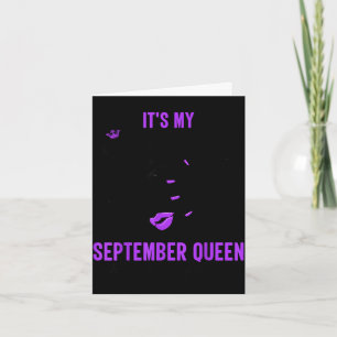 Birthday september queen happy birthday purple card