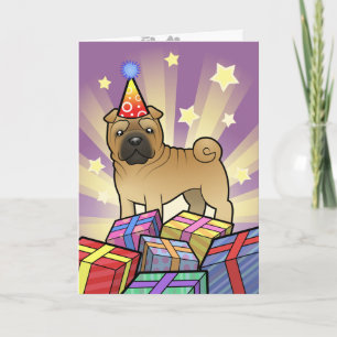 Birthday Shar Pei Card