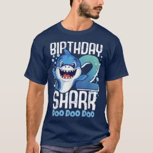 Birthday Shark 2nd Birthday Boy Shark 2 Years Shar T-Shirt