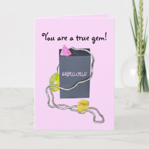 BIRTHDAY SHE'S A GEM BIRTHDAY CARD