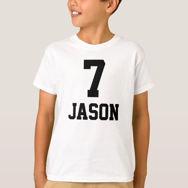Birthday Shirt 7 + Name (Front)