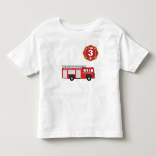 Birthday Shirt - Fire Engine