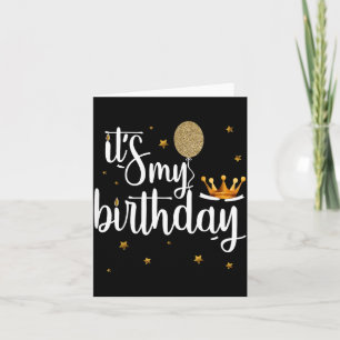 Birthday Shirt Women Girl Kids Funny Crown Card