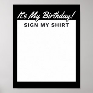 Birthday Sign Shirt Funny Perfect Gift For Friends