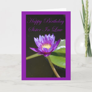 Birthday Sister In Law Card