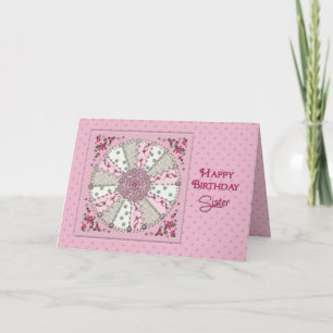 BIRTHDAY - SISTER - PRETTY IN PINK CARD