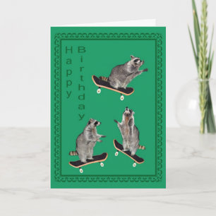 birthday skate card