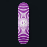 Birthday Skateboard - Personalised - Choose Colour<br><div class="desc">Years Circles - Choose your favourite colours / years / or number / letters</div>