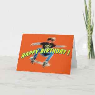 Birthday Skateboarding Card 2
