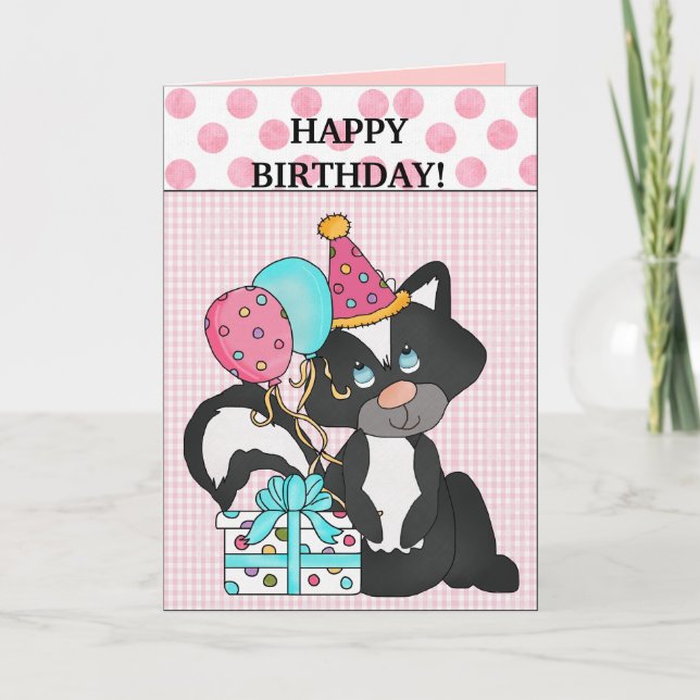 Birthday Skunk Card (Front)