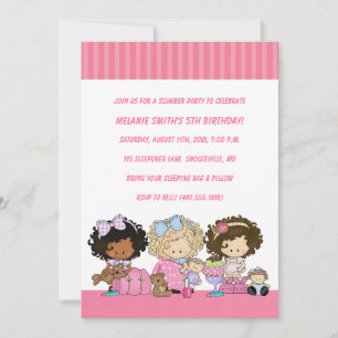 Birthday & Slumber Party Invitations