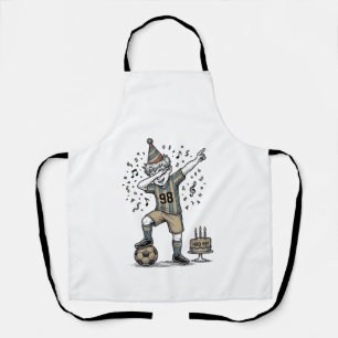 Birthday Soccer Boy Dab Vintage Engraving Shirt_1 Apron