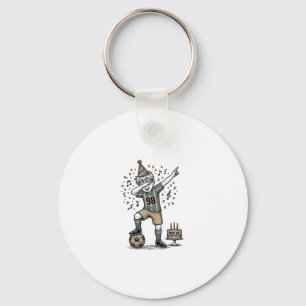 Birthday Soccer Boy Dab Vintage Engraving Shirt_1 Key Ring