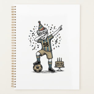 Birthday Soccer Boy Dab Vintage Engraving Shirt_1 Planner