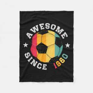 Birthday Soccer Player 66 Year Old Awesome Since 1 Fleece Blanket