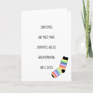 Birthday Sock Card Fun