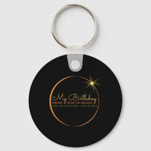 Birthday Solar Eclipse 2024 April 8 Total Eclipse Key Ring