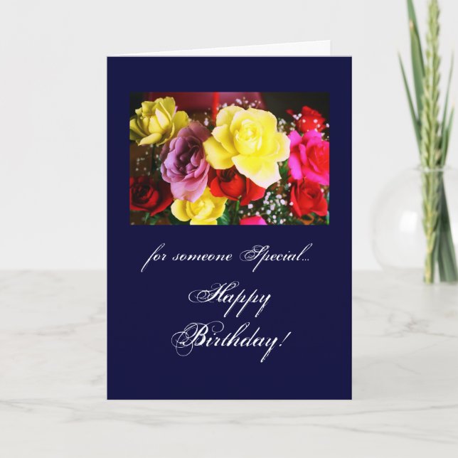 Birthday: someone special card (Front)