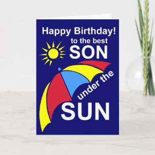 birthday son card
